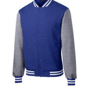 st270 sport tek® fleece letterman jacket